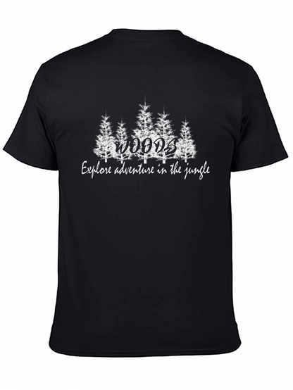 Woods Jungle Adventure Black Graphic T-Shirt