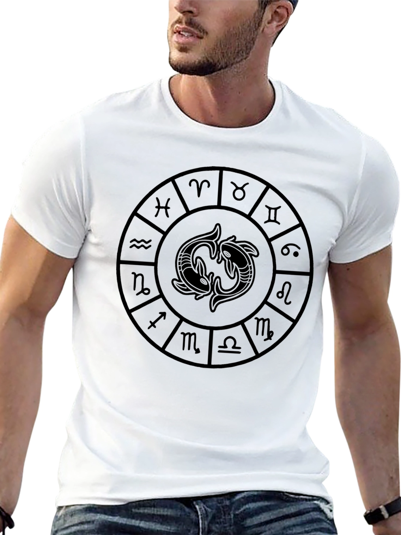 Zodiac Pisces Symbol Graphic Tee