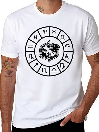 Zodiac Pisces Symbol Graphic Tee