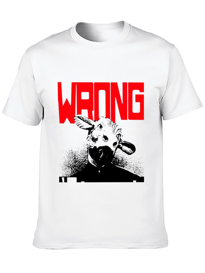 Wrong Cow Graphic Black T-Shirt