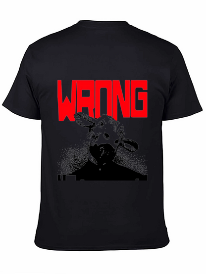 Wrong Cow Graphic Black T-Shirt