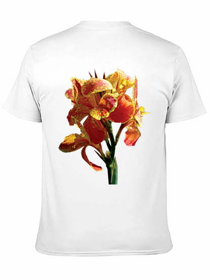 Tropical Flower Graphic Tee - Vivid Floral Design