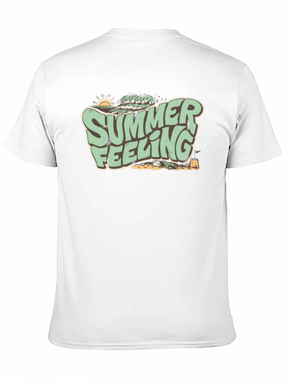 Summer Feeling Graphic Tee - Retro Beach Vibes