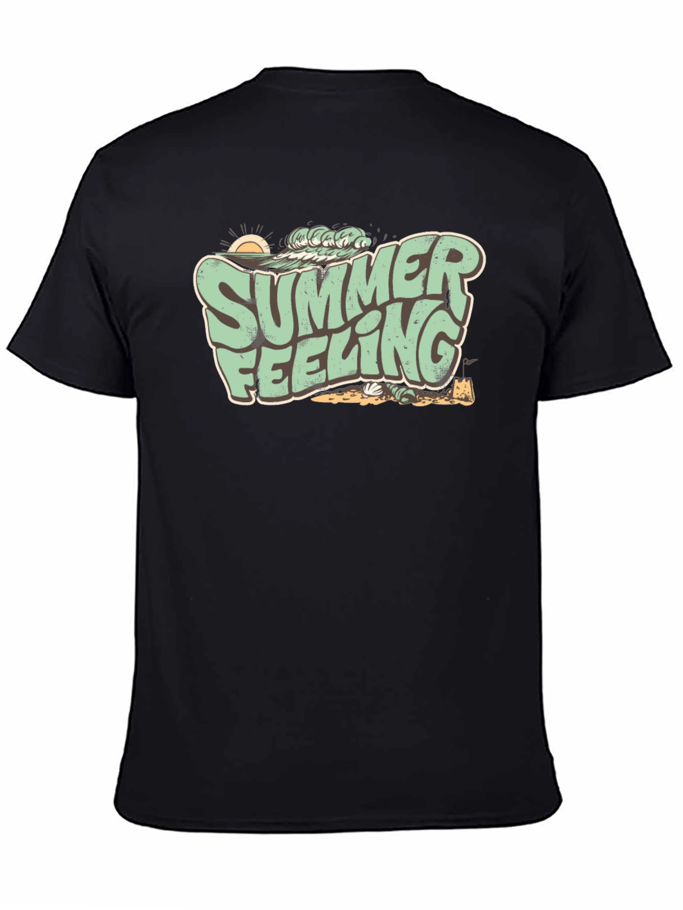 Summer Feeling Graphic Tee - Retro Beach Vibes