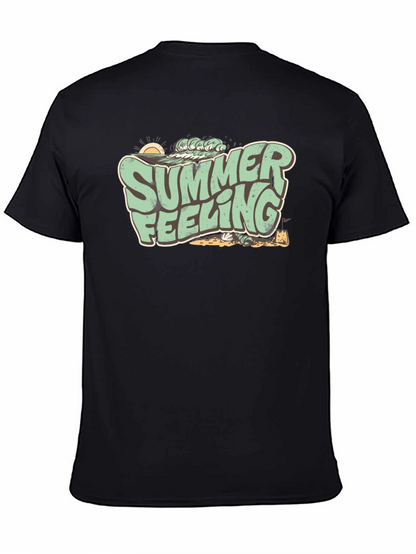Summer Feeling Graphic Tee - Retro Beach Vibes