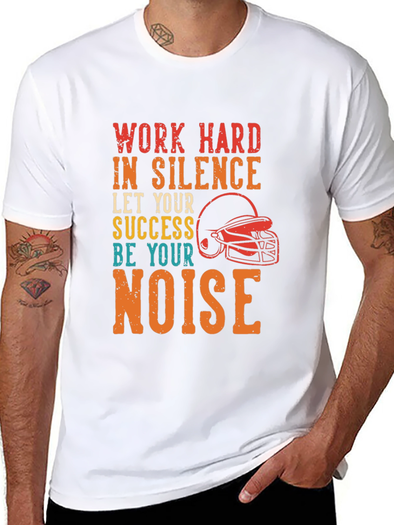 Work Hard In Silence Graphic Tee