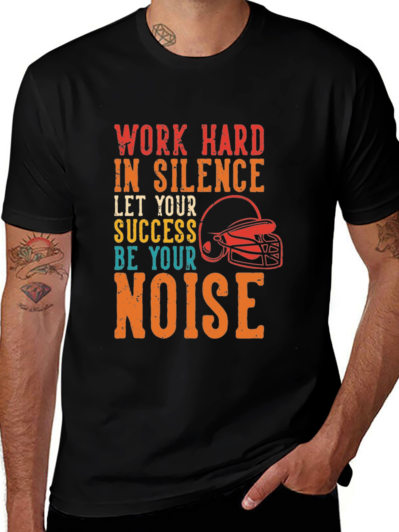 Work Hard In Silence Graphic Tee