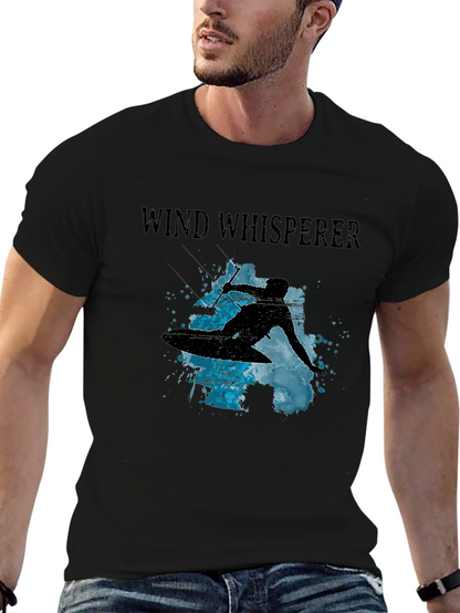 Wind Whisperer Graphic Tee - Kitesurfing Design