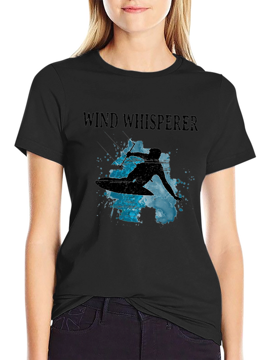 Wind Whisperer Graphic Tee - Kitesurfing Design
