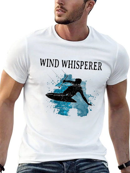 Wind Whisperer Graphic Tee - Kitesurfing Design
