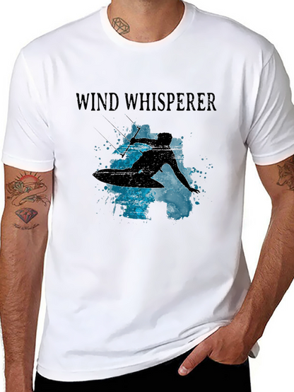 Wind Whisperer Graphic Tee - Kitesurfing Design
