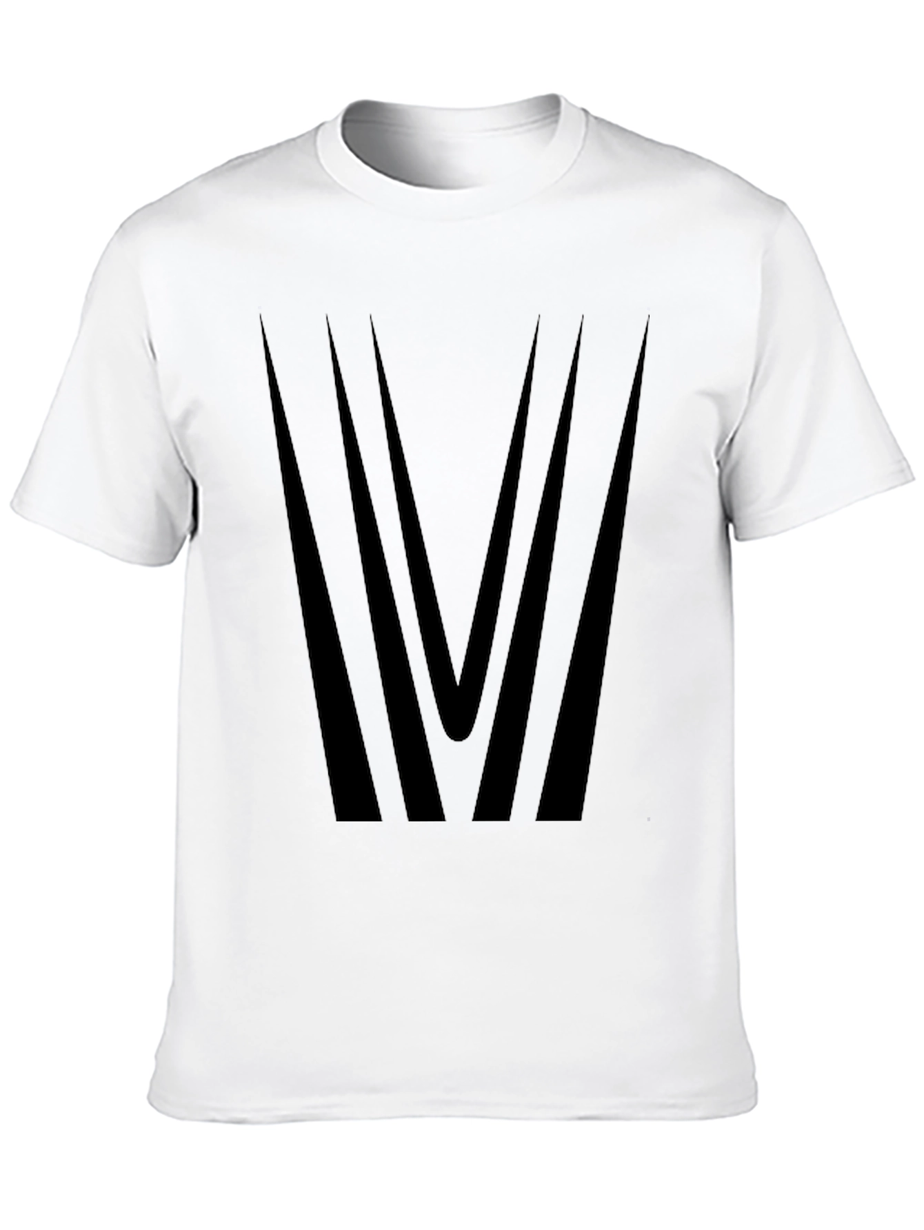 Black Geometric Design Tee