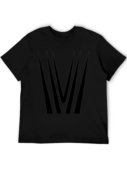 Black Geometric Design Tee
