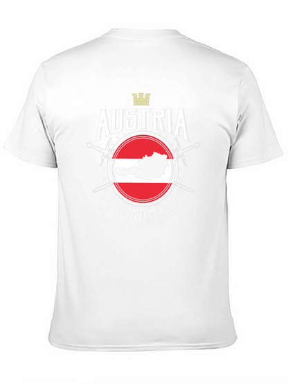 Austria Flag Map Graphic T-Shirt