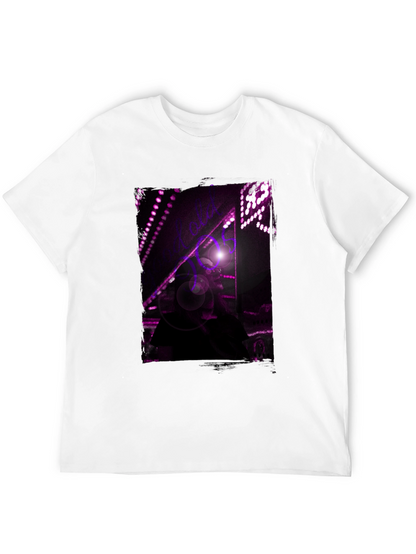 Abstract Purple Light Black T-Shirt