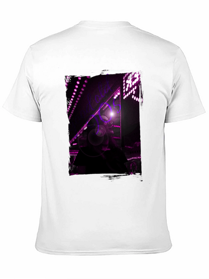 Abstract Purple Light Black T-Shirt