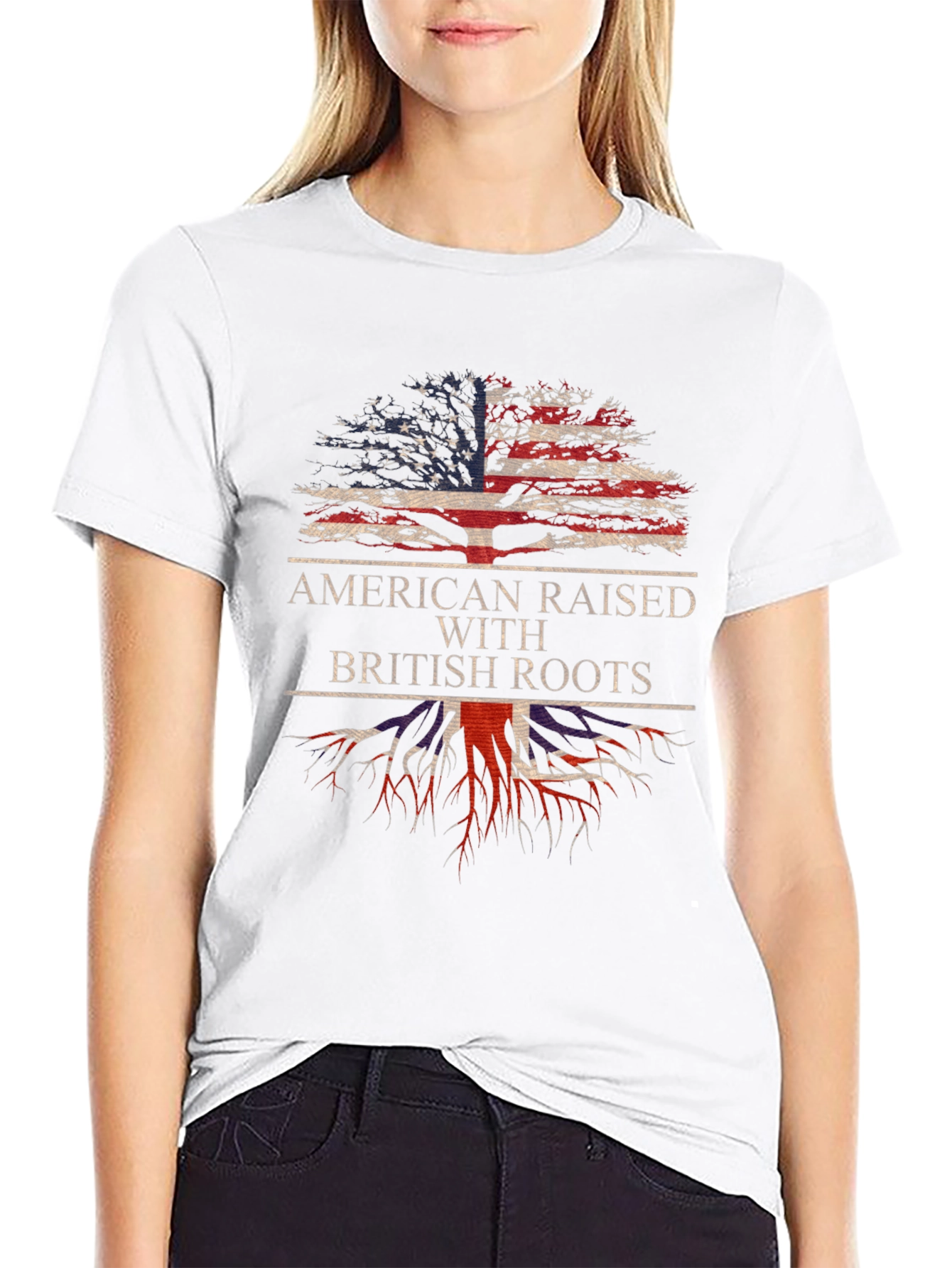 American Raised with British Roots T-Shirt