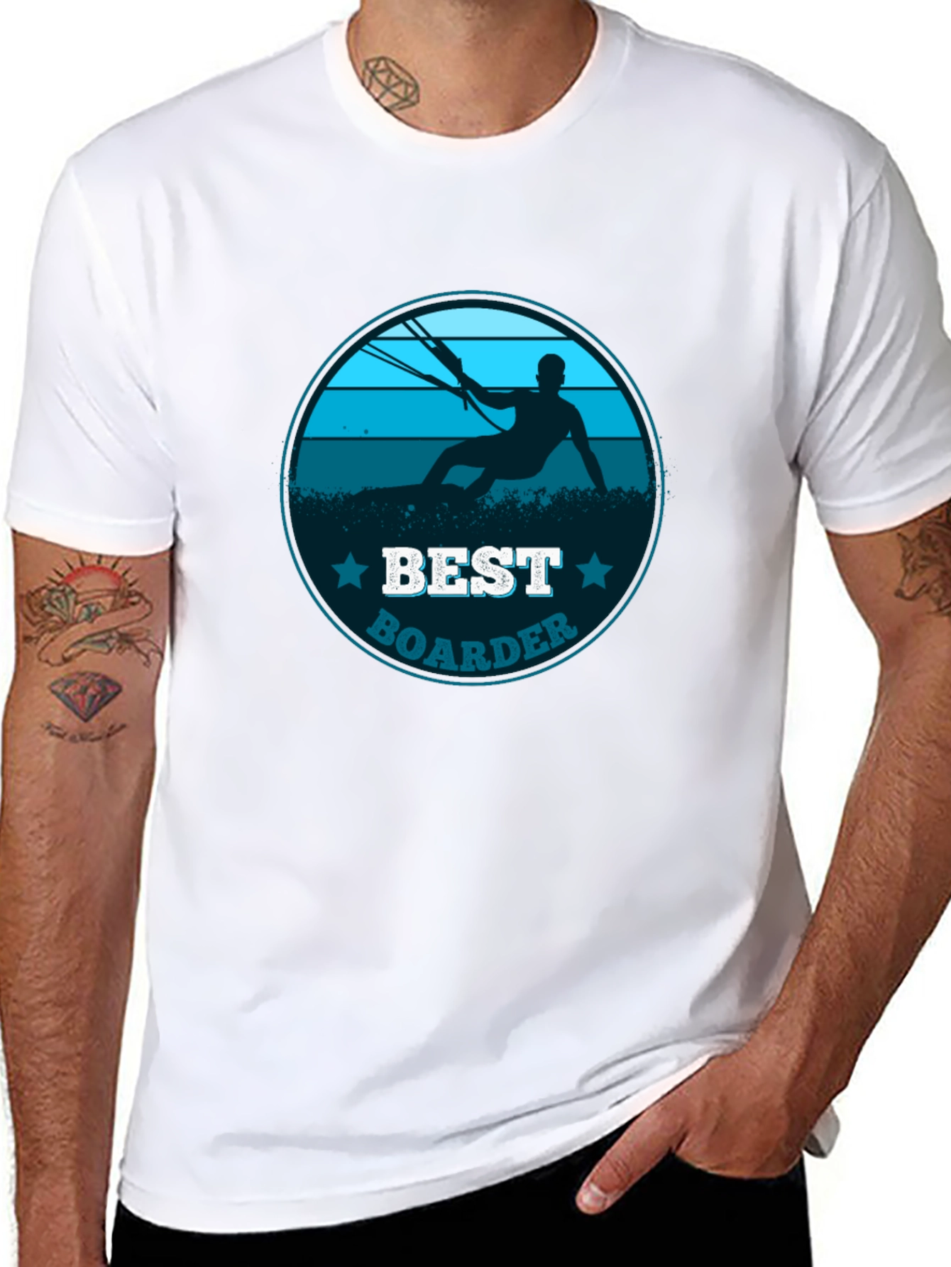 Best Boarder T-Shirt - Kite Surfing Design