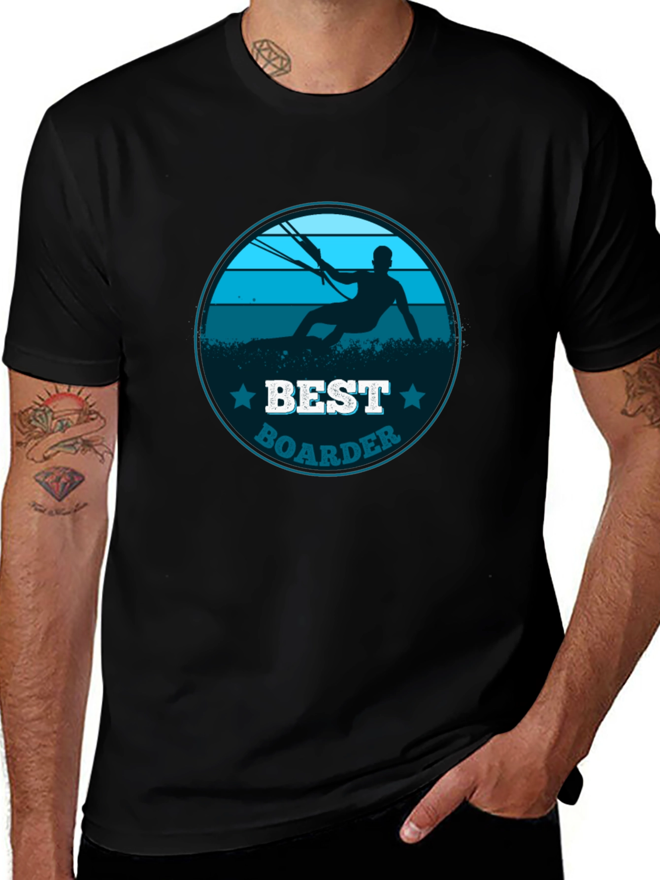 Best Boarder T-Shirt - Kite Surfing Design