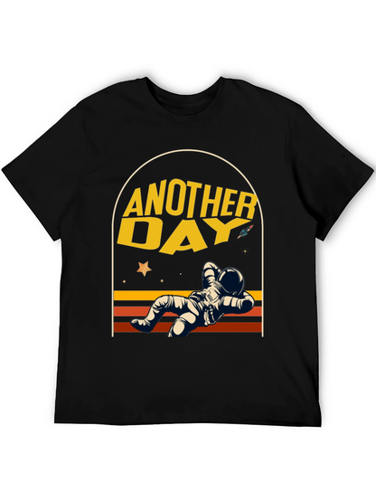 Another Day Astronaut Relaxing Graphic T-Shirt