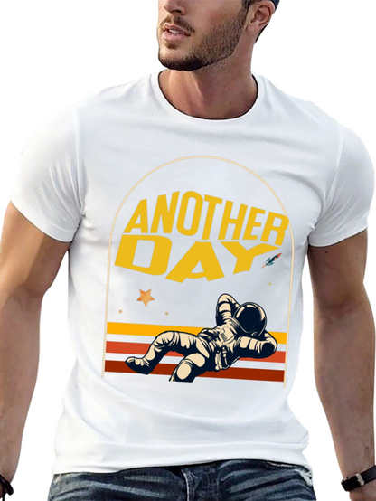 Another Day Astronaut Relaxing Graphic T-Shirt
