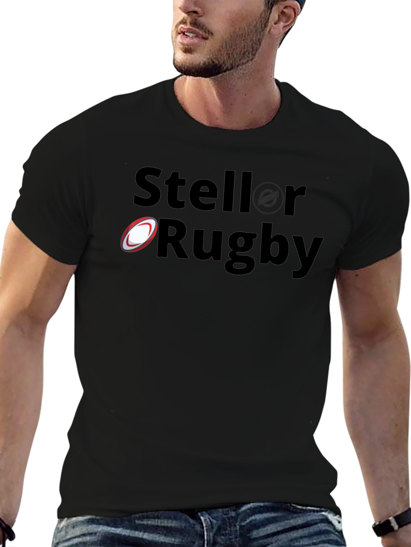 Stellar Rugby Black T-Shirt