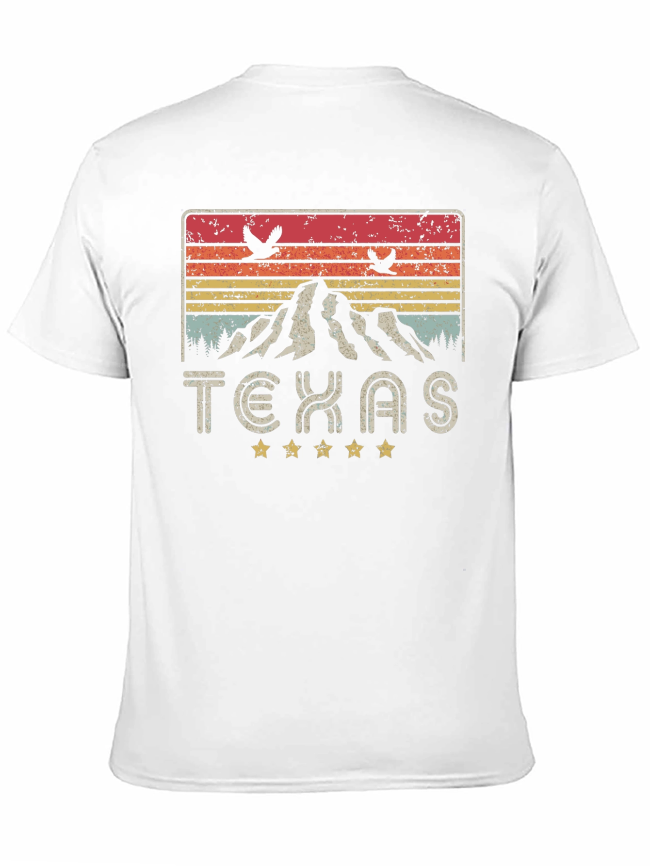 Texas Mountain Graphic Tee - Retro Style