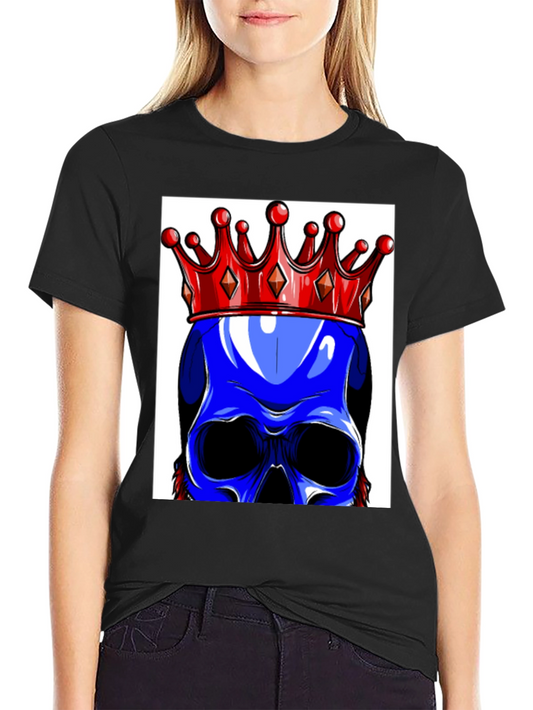 Blue Skull King Graphic Tee