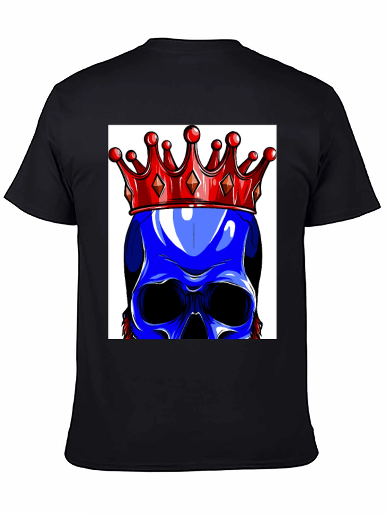 Blue Skull King Graphic Tee