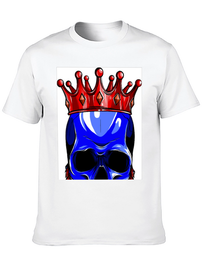 Blue Skull King Graphic Tee