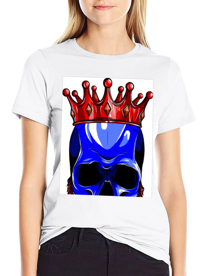 Blue Skull King Graphic Tee