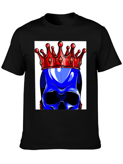 Blue Skull King Graphic Tee