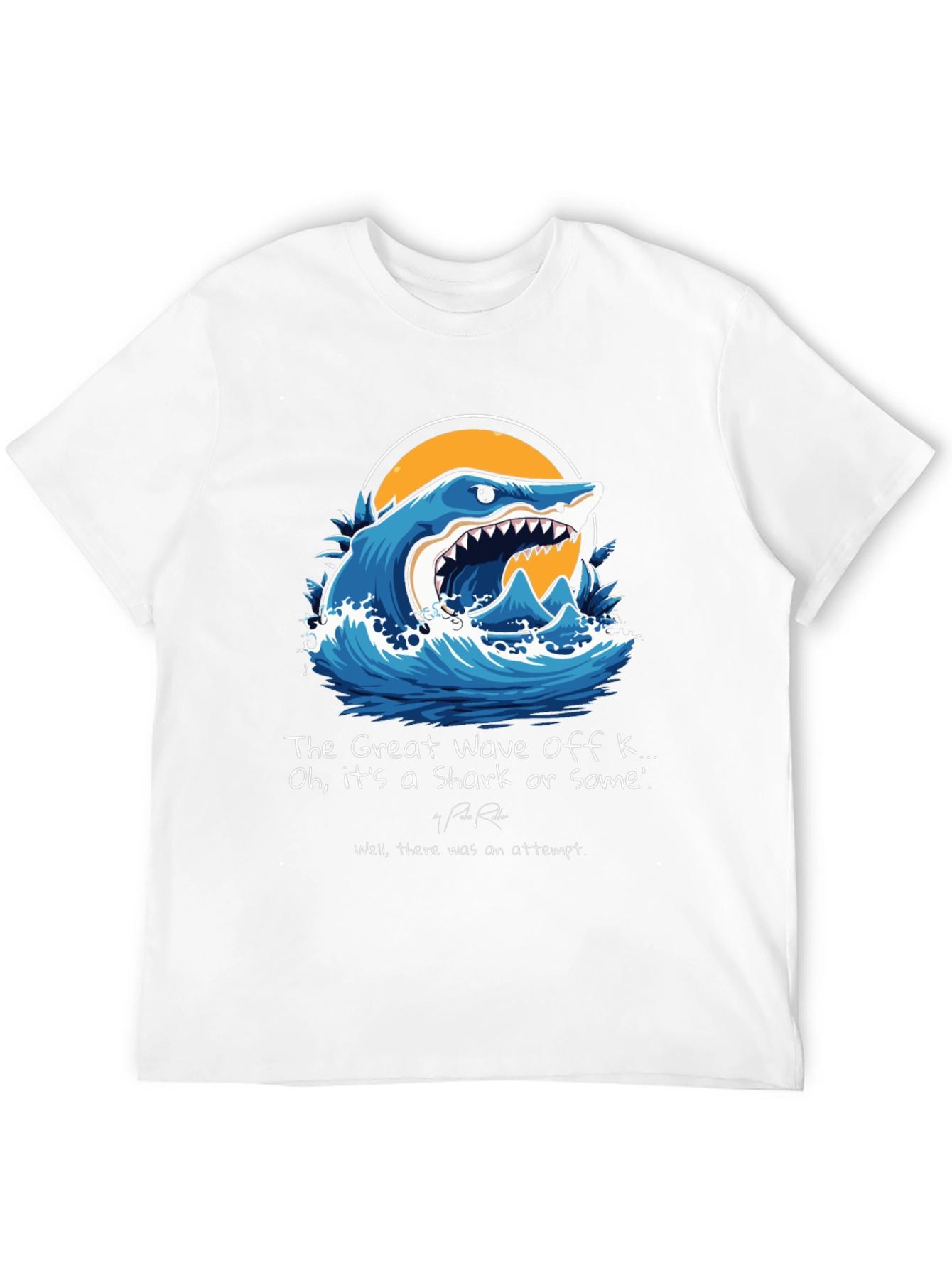 The Great Wave Shark Graphic Tee