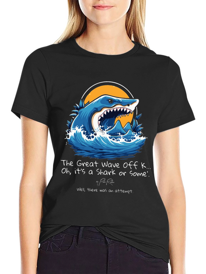 The Great Wave Shark Graphic Tee