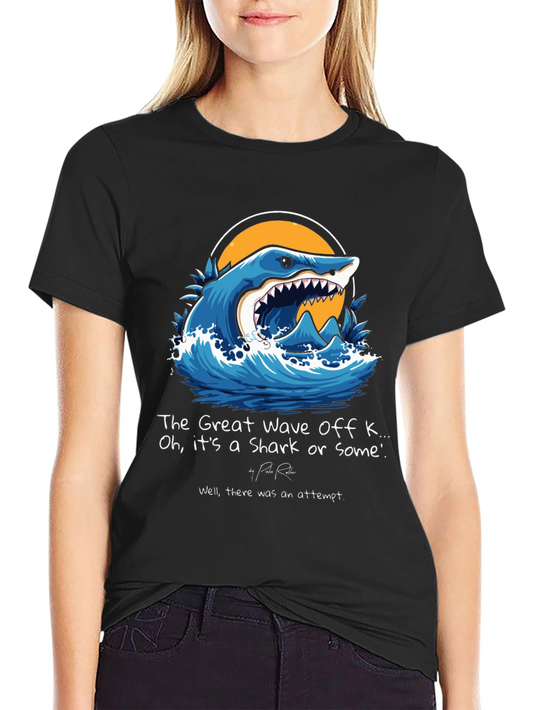 The Great Wave Shark Graphic Tee