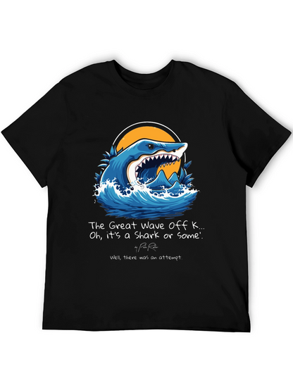 The Great Wave Shark Graphic Tee