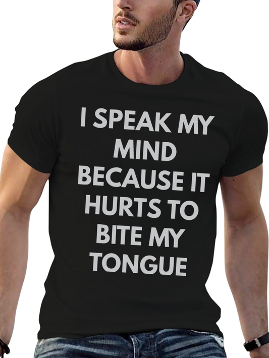 Speak My Mind Graphic T-Shirt - Bold Statement Tee