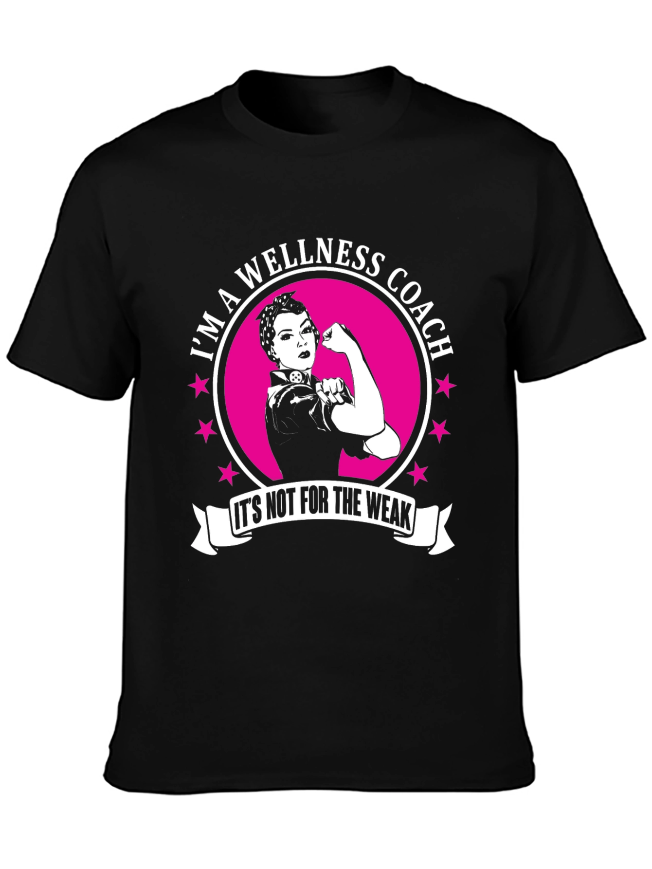 Wellness Coach T-Shirt - Rosie the Riveter Style