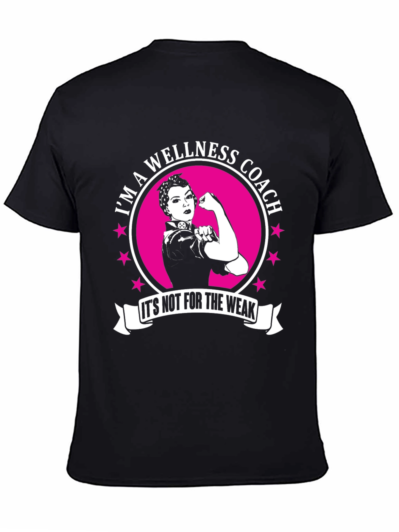Wellness Coach T-Shirt - Rosie the Riveter Style
