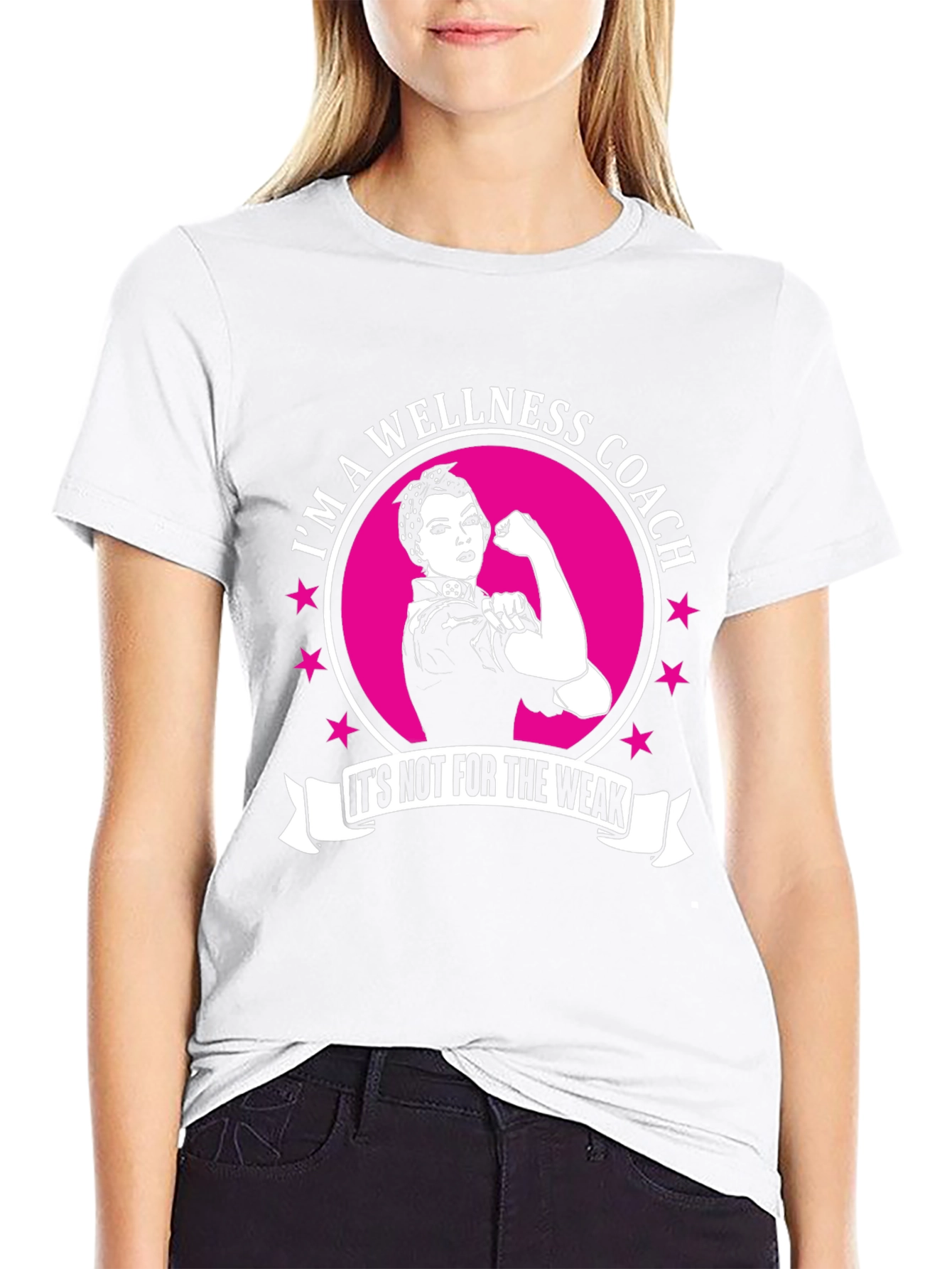 Wellness Coach T-Shirt - Rosie the Riveter Style
