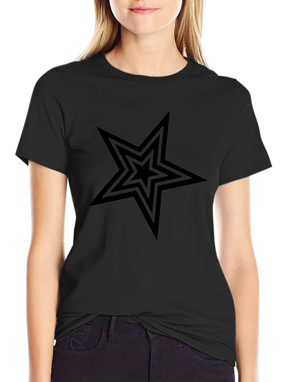 Black Star Graphic Tee - Mens Casual Shirt