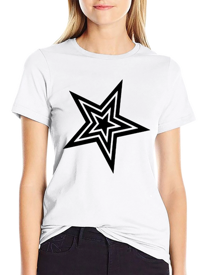 Black Star Graphic Tee - Mens Casual Shirt