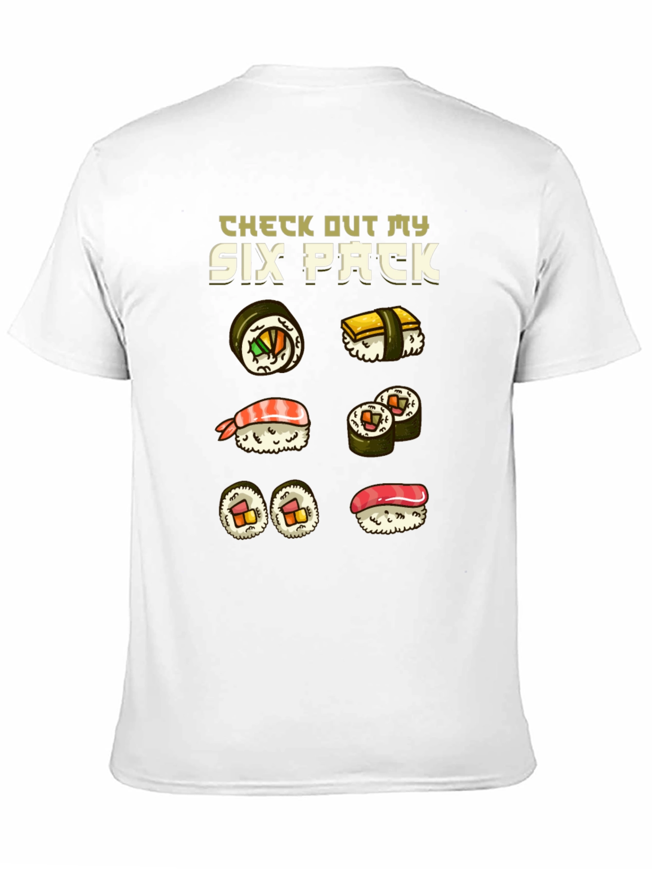 Sushi Six Pack Funny T-Shirt