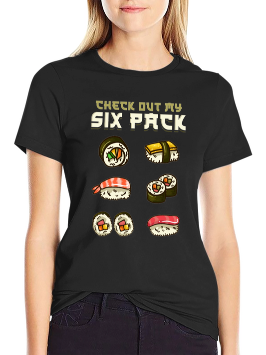 Sushi Six Pack Funny T-Shirt
