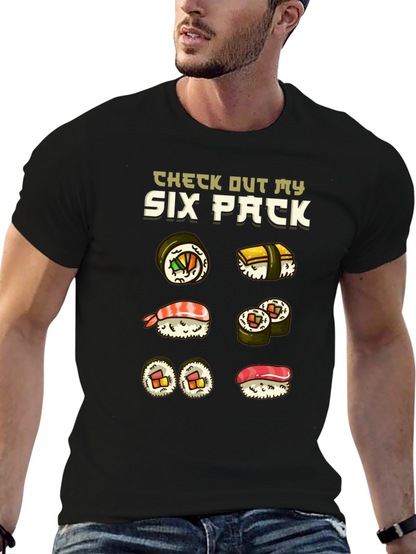 Sushi Six Pack Funny T-Shirt
