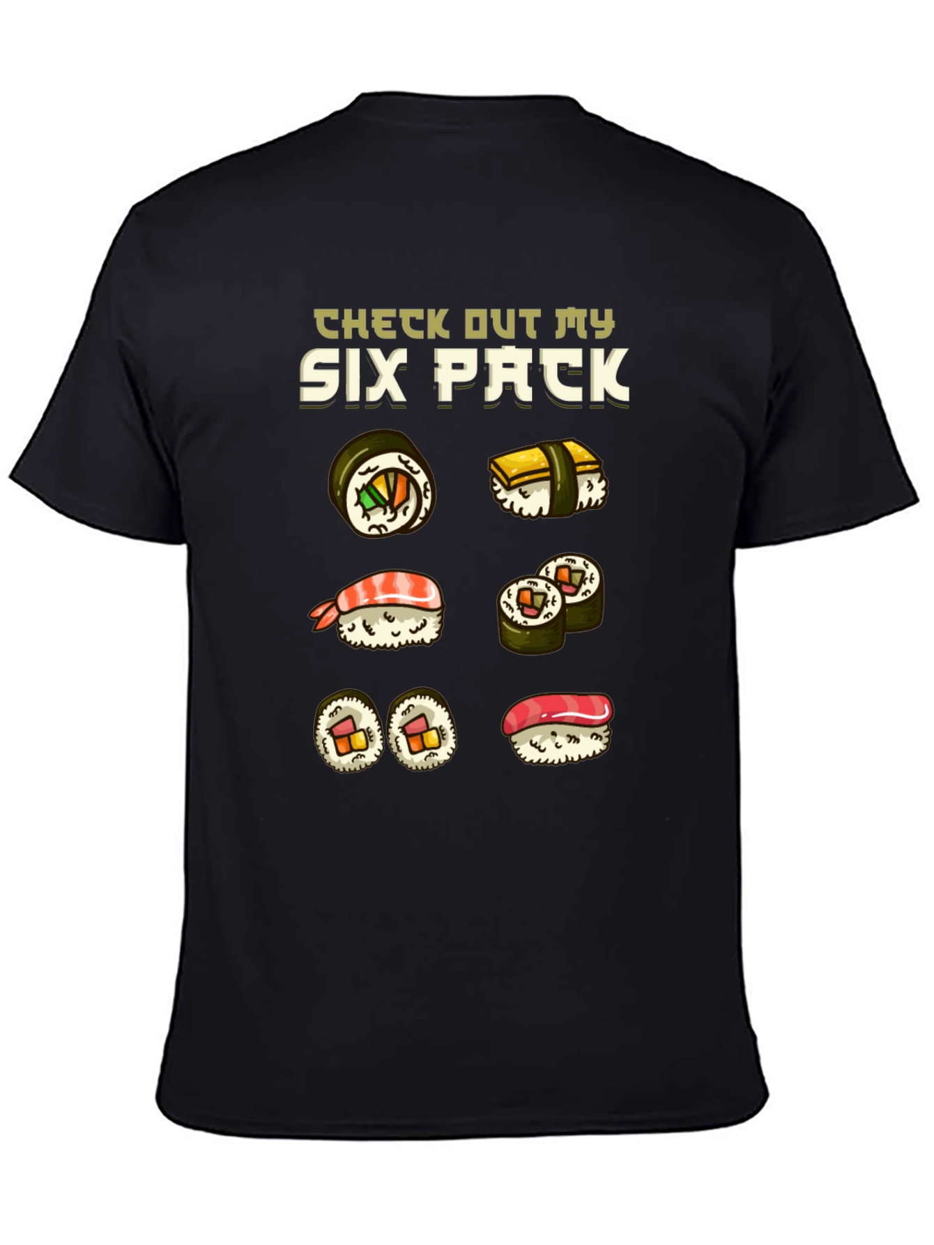 Sushi Six Pack Funny T-Shirt