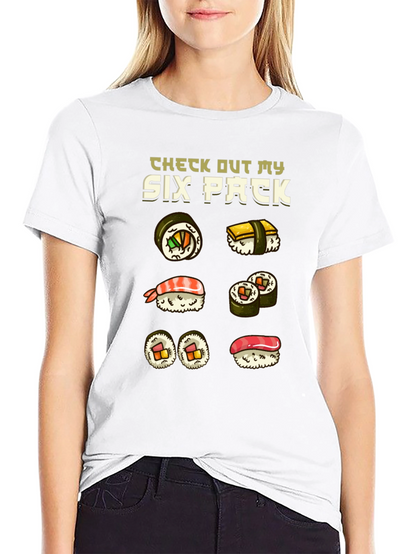 Sushi Six Pack Funny T-Shirt