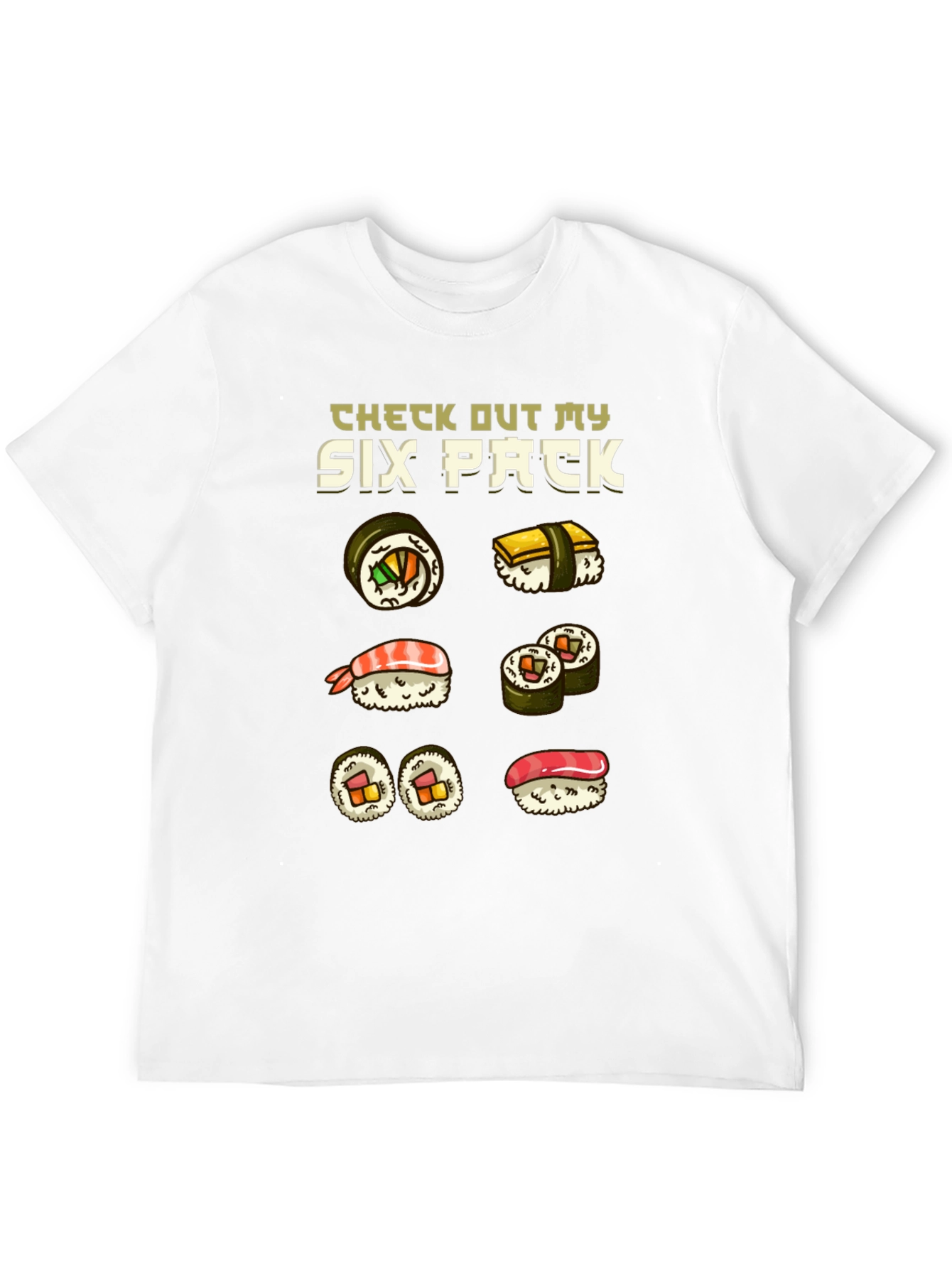 Sushi Six Pack Funny T-Shirt