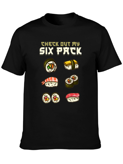 Sushi Six Pack Funny T-Shirt