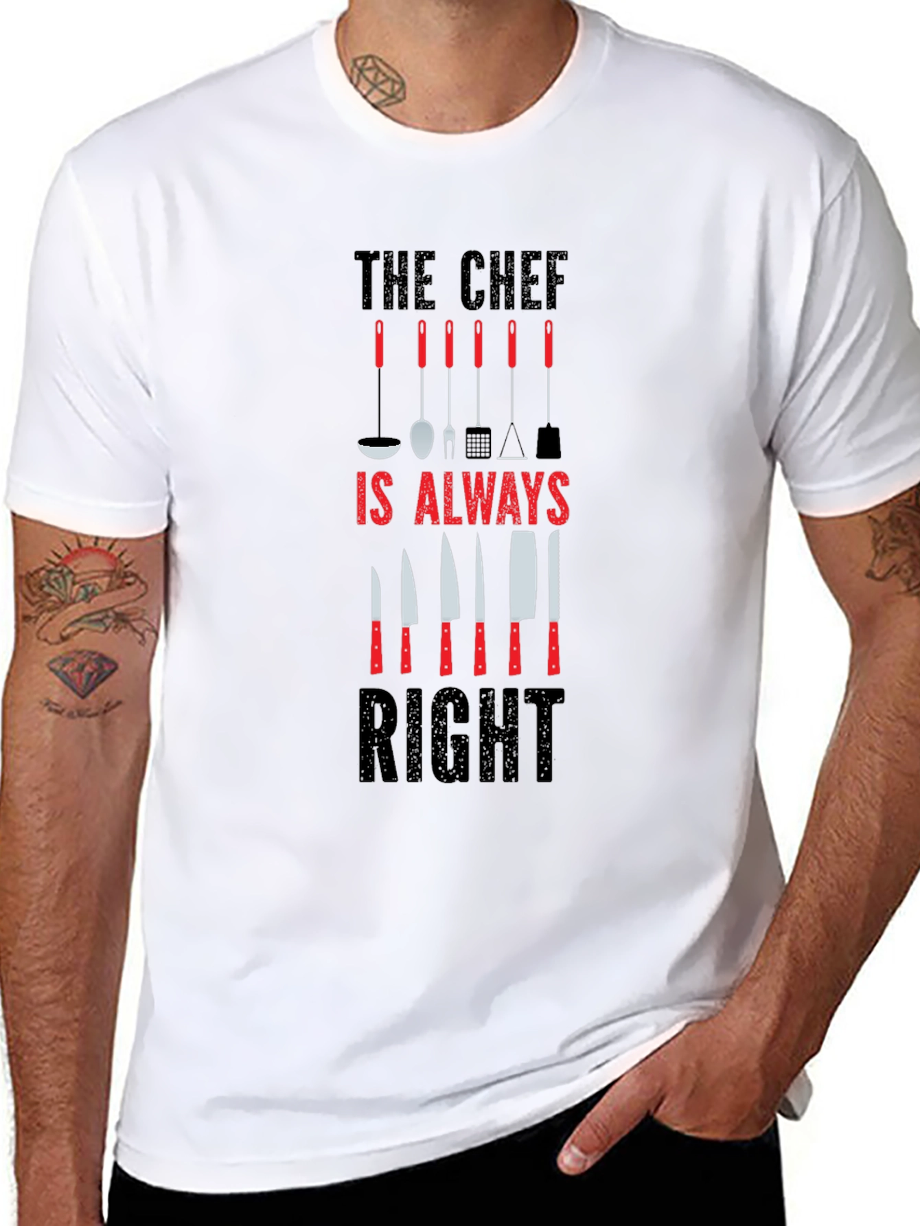 The Chef is Always Right Graphic T-Shirt